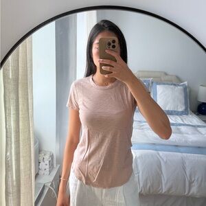 James Perse Light Pink Short Sleeve Tee